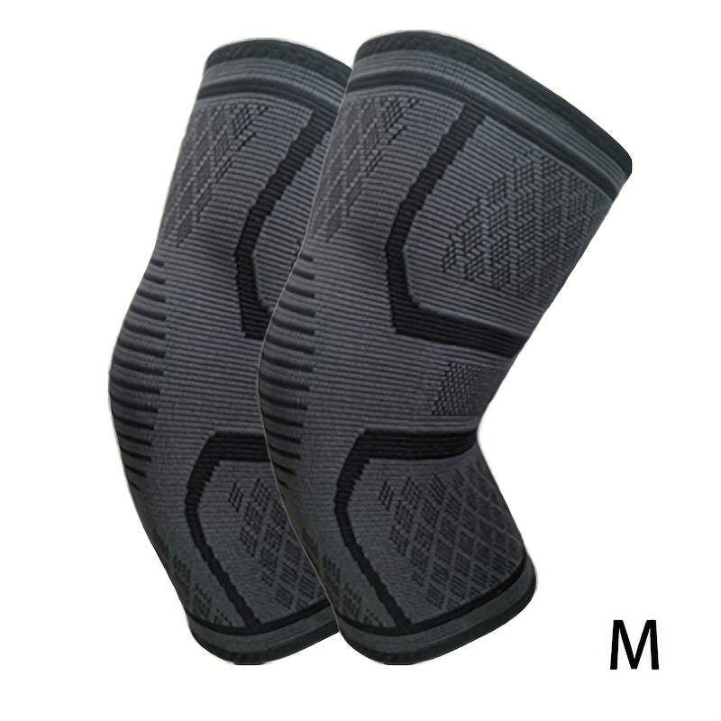 Pack de 2 rodilleras de compresión para correr, ciclismo, levantamiento de pesas, soporte, múltiples colores