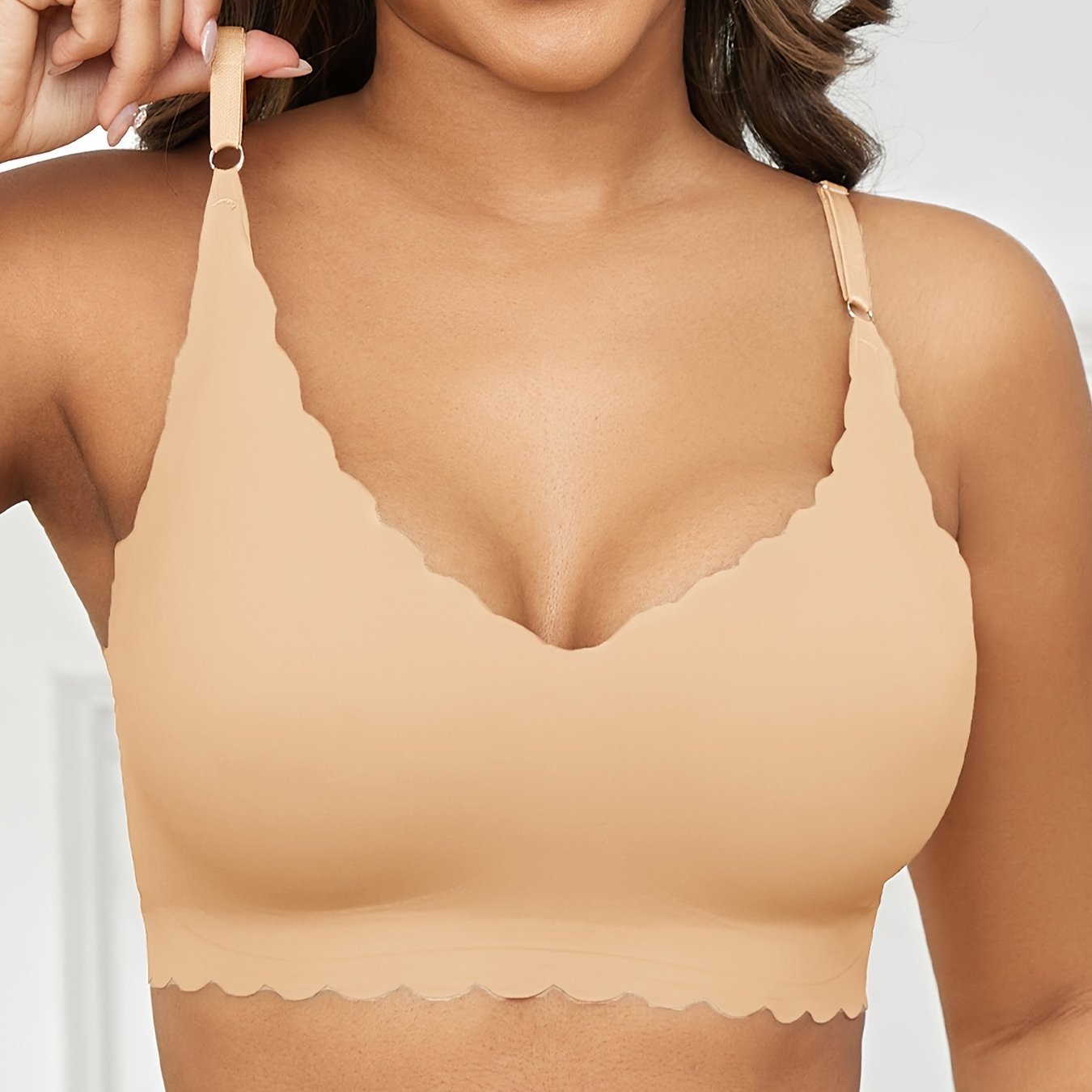 Plus Size Seamless Wire-Free Bra Comfortable Fit High Elasticity