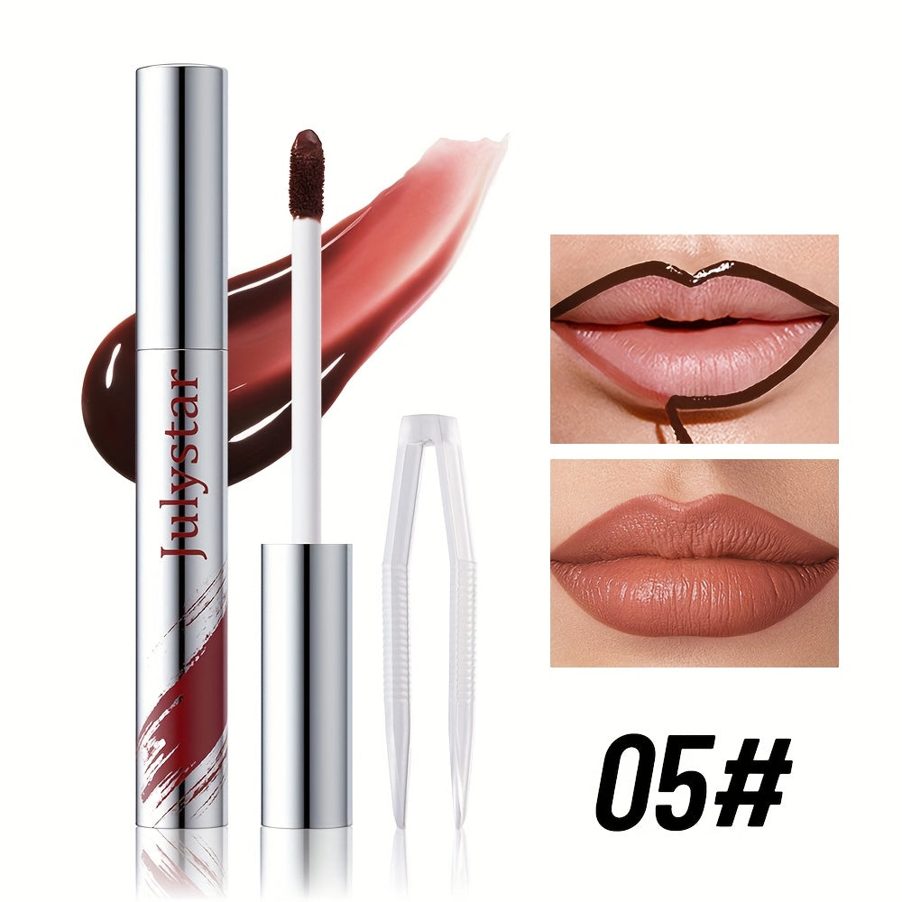 Barcha yengil bej tonlari uchun uzoq davom etadigan suv o'tkazmaydigan lab kontur va bo'yoq