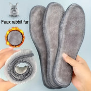 Unisex Thermal Felt Plush Insoles Warm Winter Shoe Pads Breathable