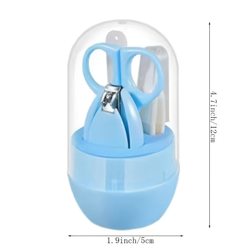 Baby Grooming Kit for Infants with Nail Clipper Scissors Nail File and Tweezer
