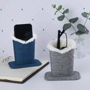 Plush-Lined Eyeglasses Holder for Desk or Nightstand Stylish Glasses Stand