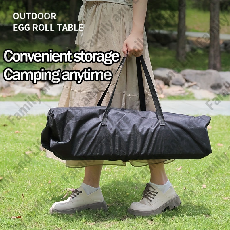 Extra-Wide 120cm Portable Folding Table for Camping and Picnics Sturdy Steel