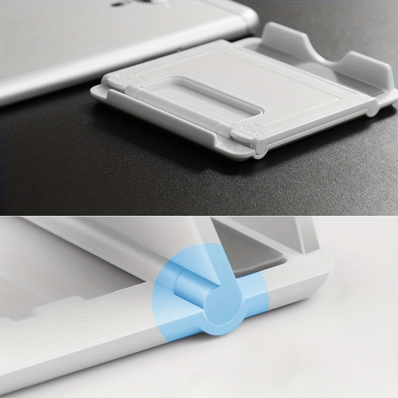Square Folding Phone Holder Pack of 1 2 or 4 ABS Portable Travel Stand for Smartphones and Tablets