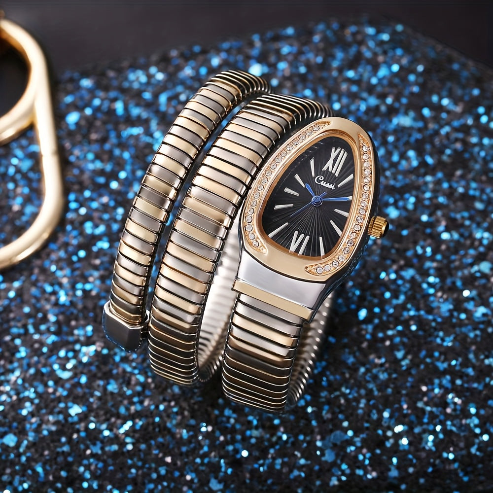 Ladies' Digital Quartz Watch with Charm, Oval Zinc Alloy Case, World Time