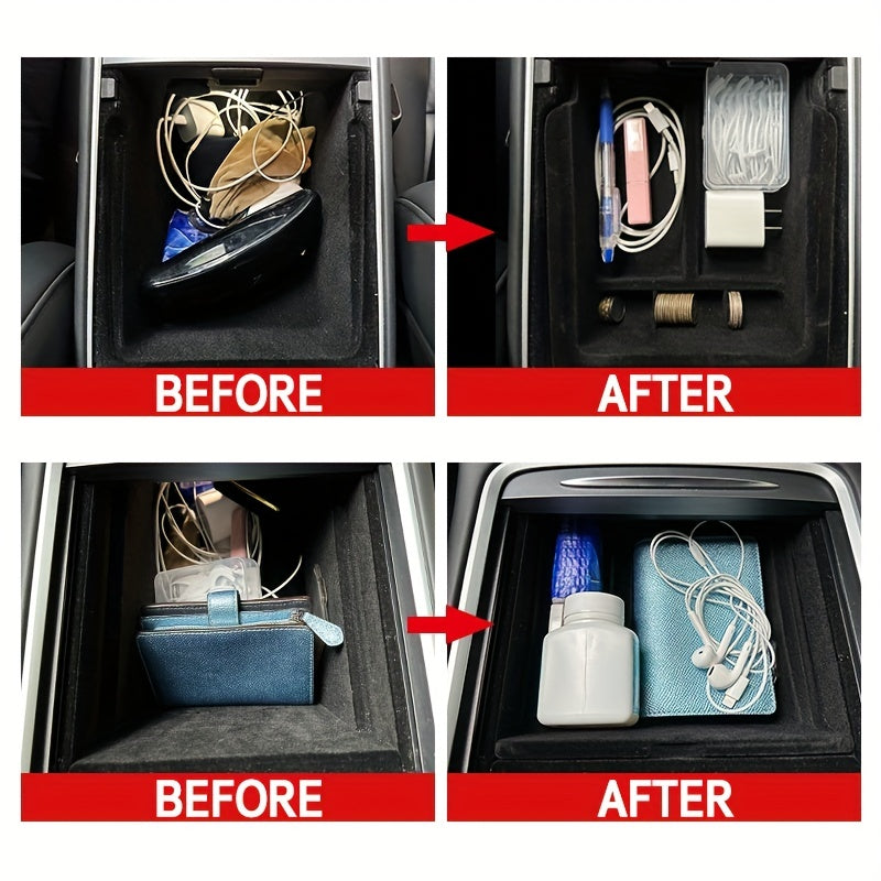 Avtomobil ichki tartibga solish uchun to'plam, flocked, Tesla Model 3 Y 2021-2023 ga mos keladi