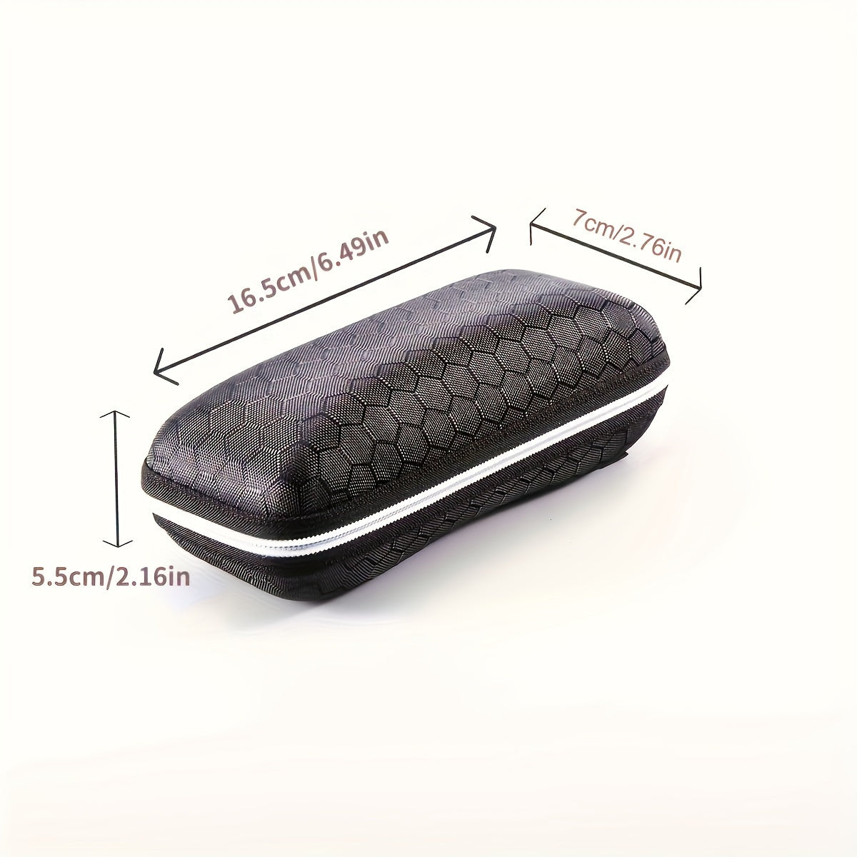 Four Stylish EVA Hard Shell Eyeglass Cases Zipper Closure Travel Pouch for Men Women
