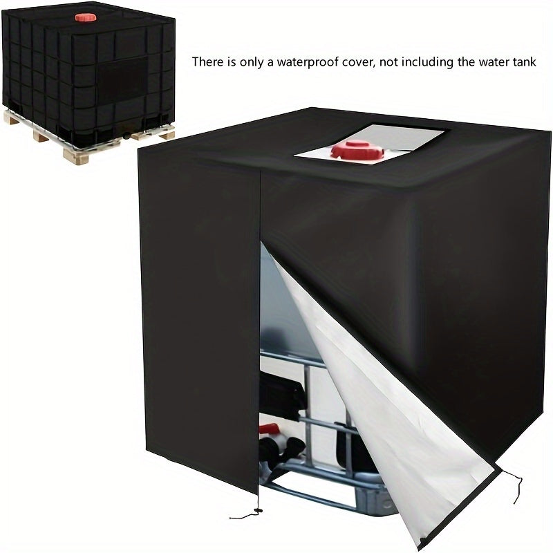 Cubierta protectora impermeable y con protección UV para tapa de recipiente de 1000L 210D Oxford para exteriores