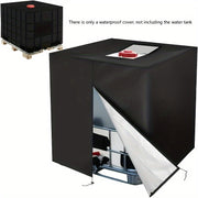 210D Oxford Водонепроницаемая крышка контейнера для 1000L IBC, черная, с молнией, для улицы