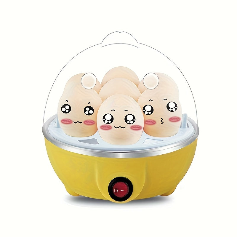 Yevropa Standarti 220V Tuxum Pishirgich vaqti bilan, bug'lash va tuxum qovurish, Mini Elektrik Qovurilgan Pan. Avtomatik Nonushta Mashinasi Quvvat O'chirilishi bilan.