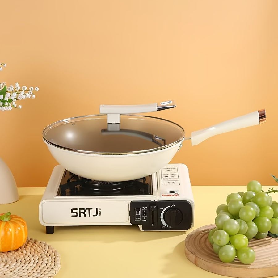 1 dona ko'p maqsadli yopishqoq temir qozon, sakkizburchak shaklida va tekis pastki bilan, induksiya va gaz pechlarida oson pishirish uchun mukammal. Uyda foydalanish uchun ideal va internetda mashhur.