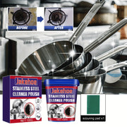 Stainless Steel Cleaner Paste for Grease Rust Stains Kitchen Utensils Stove