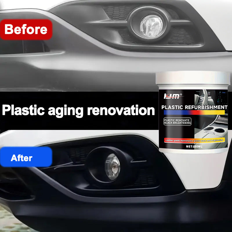 Cera de reparación plástica 150ml para tablero de coche, cuidado de neumáticos, asiento, potenciador de brillo