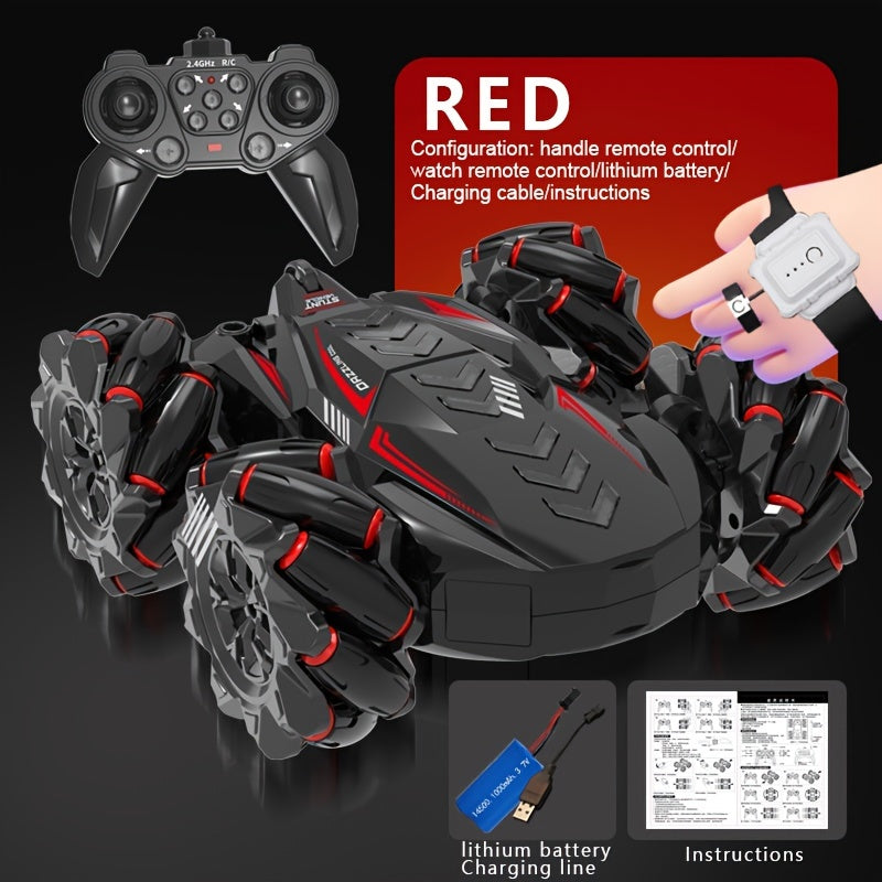 Kids' Gesture Sensing Remote Control Car with Rechargeable Battery and Cool Lights for Boys and Girls