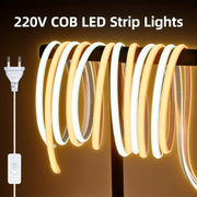 High-Brightness COB LED Strip Lights 288 LEDs/m White Warm White Flexible Outdoor Decor