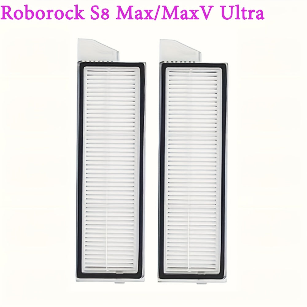 Roborock S8 Max/MaxV Ultra aksessuar to'plami o'z-o'zini tozalovchi cho'tka, 4 ta mini mop, HEPA filtri, yon cho'tka va vakuum sumkasini o'z ichiga oladi.