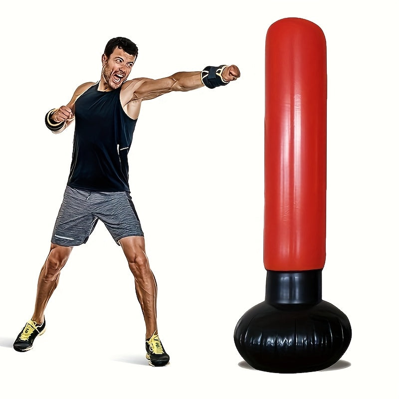 Lightweight Foldable PVC Vertical Punching Bag for Home Gym and Training