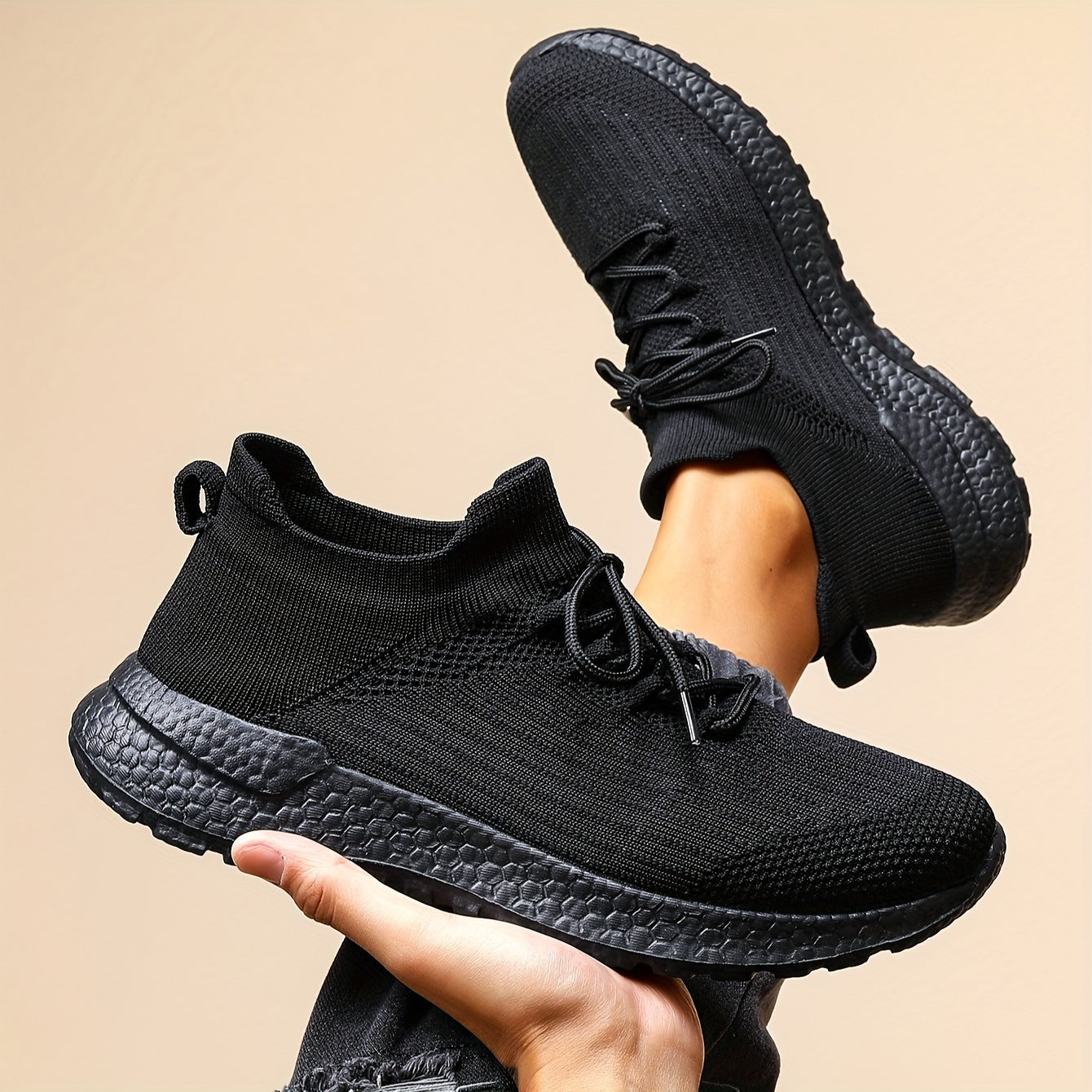 Men's Breathable Fabric Sneakers for Casual and Sports Activities