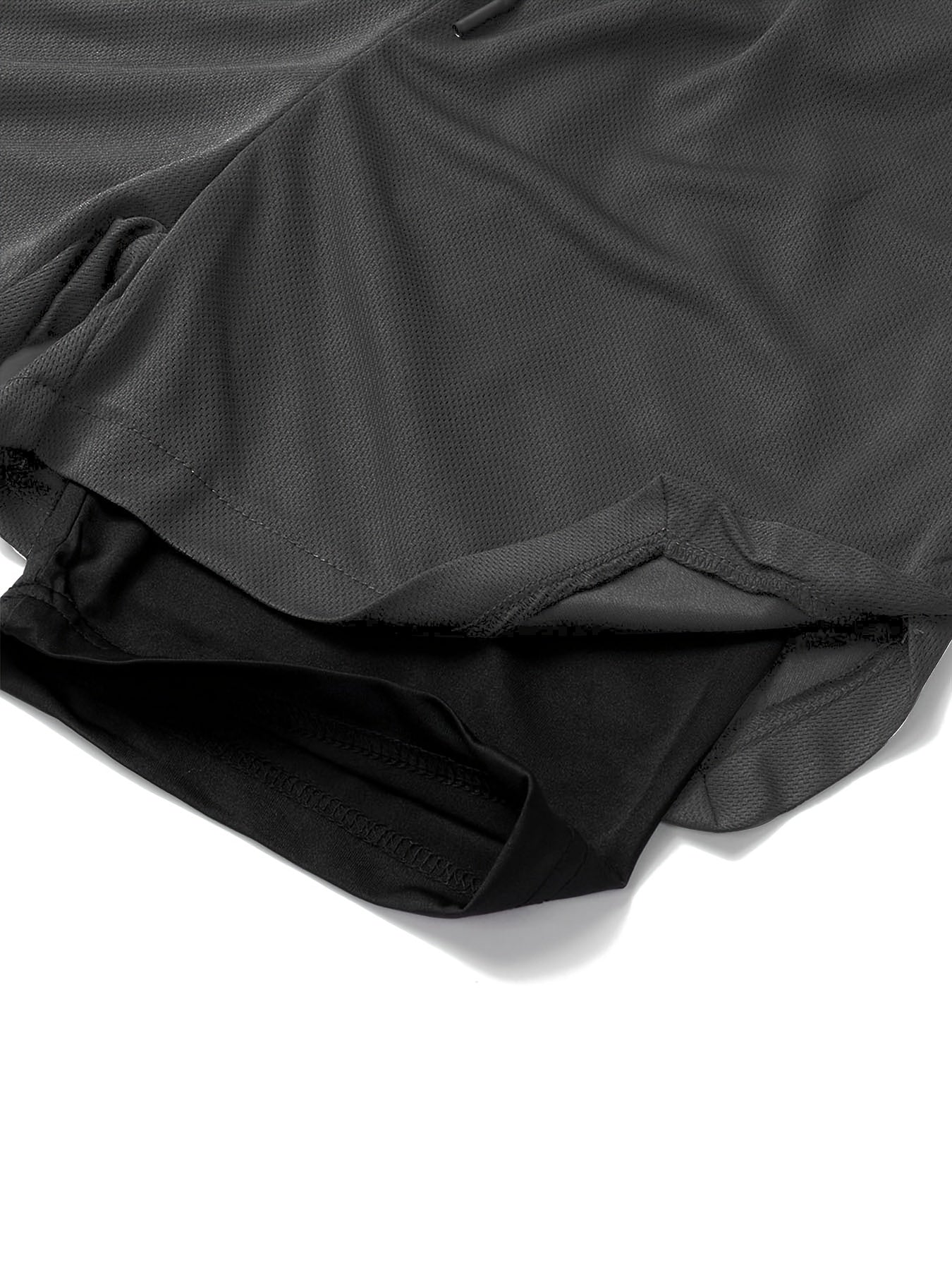 Conjunto de moda para hombre en poliéster con camiseta sin mangas con estampado de letras y pantalones cortos con cordón