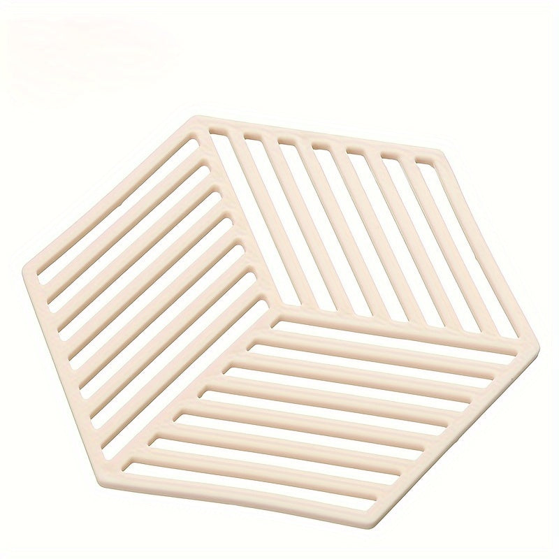 Set of Plastic Cubby Shelf Coasters with Geometric Pattern, Heat-Resistant, Non-Slip