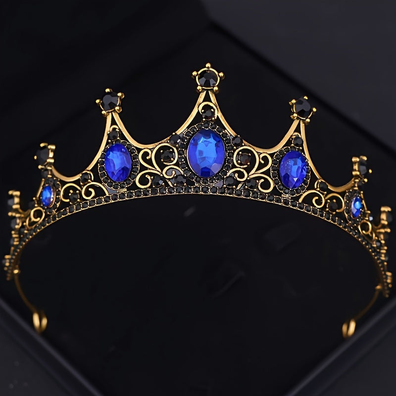 To'ylar va kelinlar uchun rang-barang rhinestones bilan Qirollik qirolichasi taxti