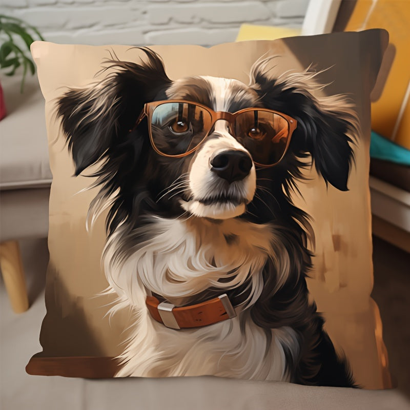 Funda de almohada de perro de 4 piezas para sofá de sala de estar, fundas decorativas para cojines