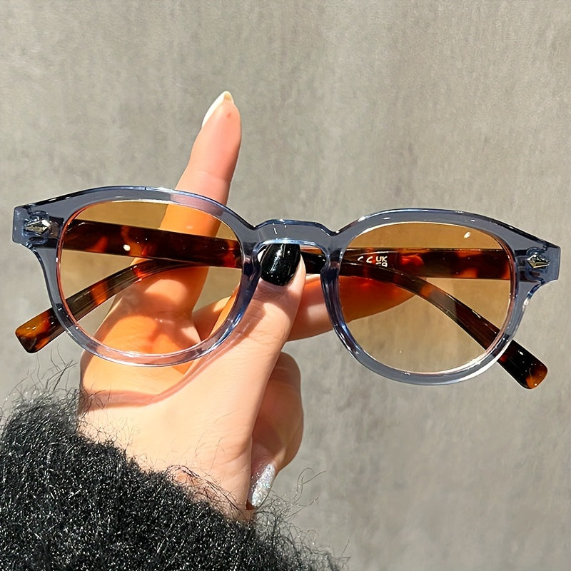 Mushukko'z moda ko'zoynaklari retro tortoiseshell anti-chiroyli dumaloq ramka kichik rang-barang linzalar partiyalar uchun