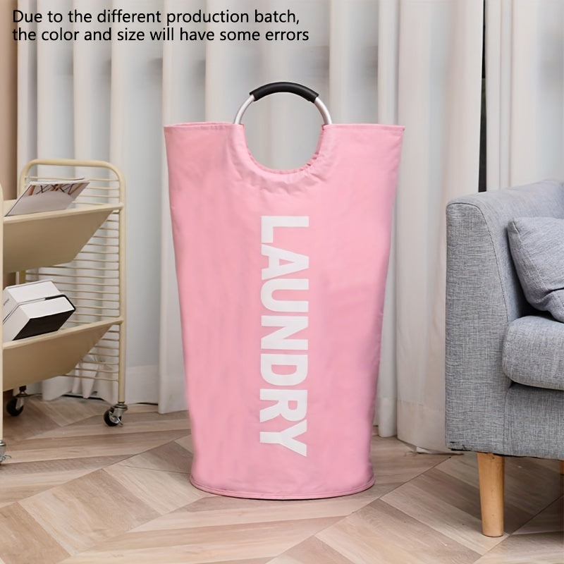 Fabric Laundry Basket Waterproof Lightweight Spacious with Cushioned Handles
