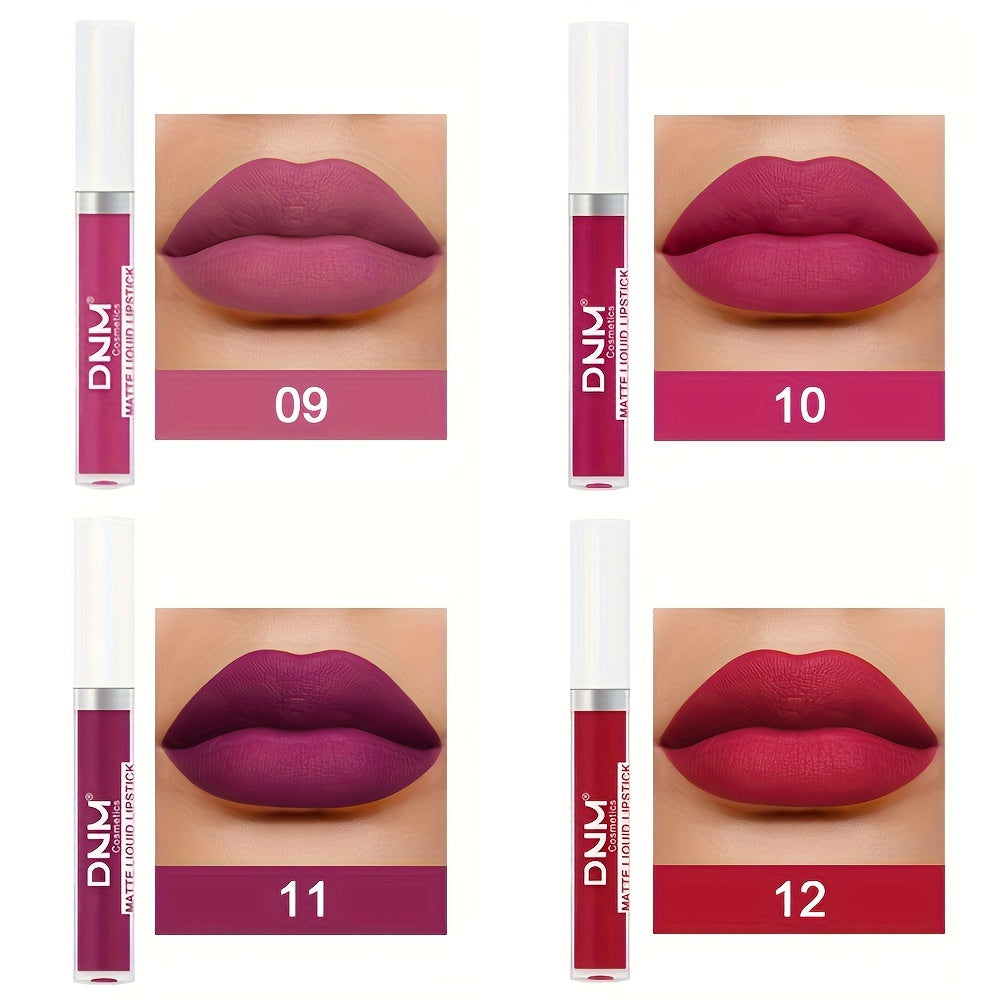Brillo de labios mate a prueba de agua de larga duración para mujer con múltiples colores
