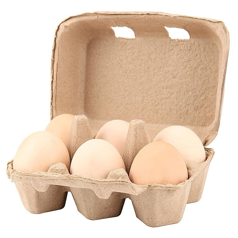 32-Pack Natural Wood Egg Cartons Reusable Egg Trays for Chicken Eggs