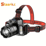 Rechargeable LED Headlamp for Outdoor Activities and Emergencies Waterproof Non-Waterproof Lightweight Headlight for Camping Running Hunting Fishing