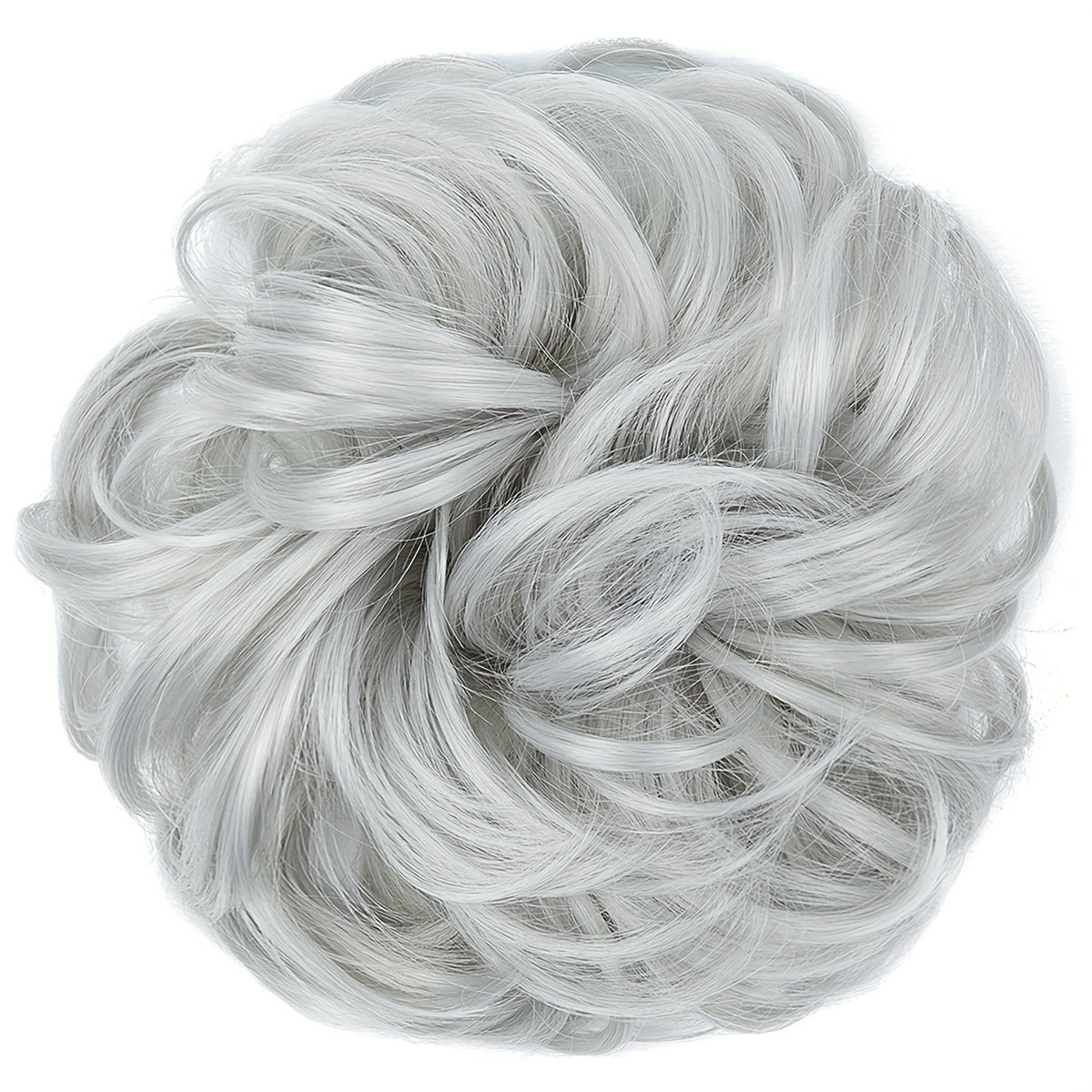 Women High-Temperature Fiber Wig with Sewn PET Hair Tie Elegant Style