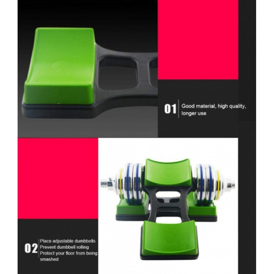 Kichik Dumbbell Rack, Mustahkam PE dan tayyorlangan, Joyni tejovchi dizayn, Polga zarar bermaydigan, Quvvat talab qilmaydi, Uyda va ochiq joyda mashq qilish uchun mos, Og'irlik saqlash yechimini izlayotgan erkaklar va ayollar uchun ideal