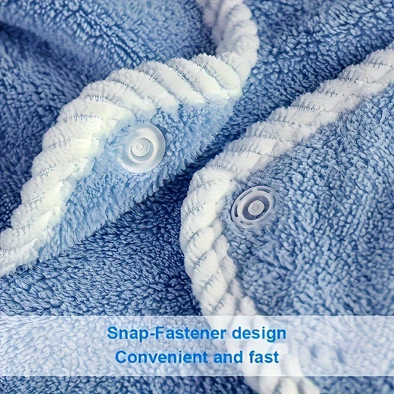 Women’s Plush Bath Wrap with Pocket Ultra-Absorbent Quick-Drying Comfortable Spa Bathroom Towel