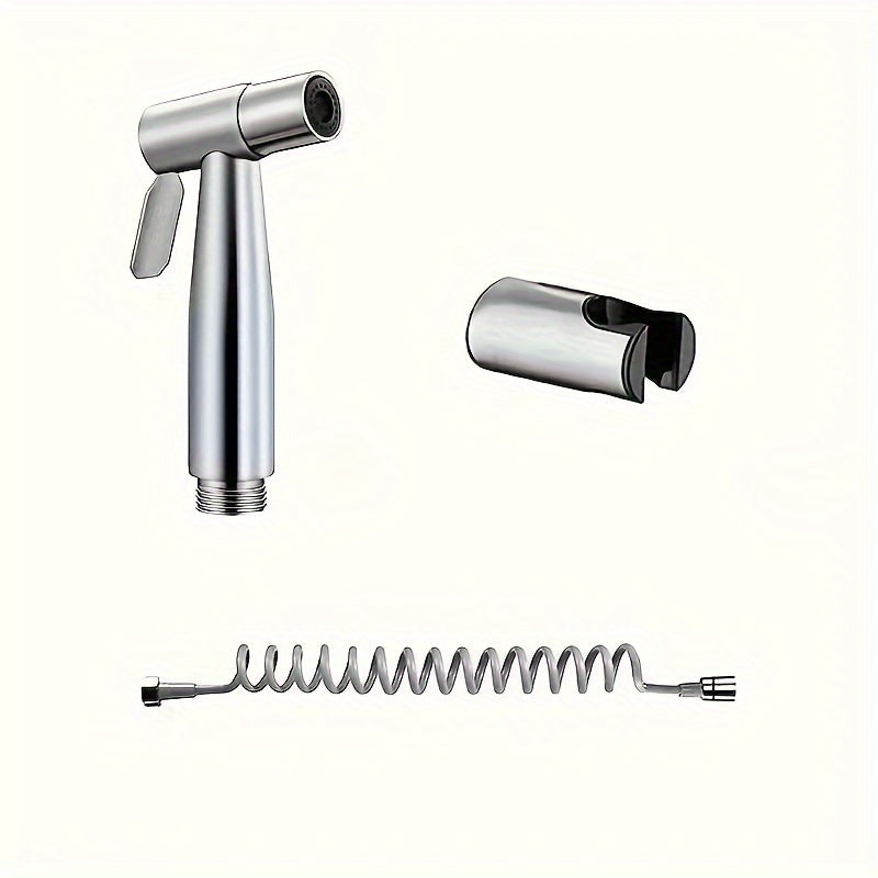 Stainless Steel 3-Piece Shower Head Set with Handheld Bidet and Tub Attachment
