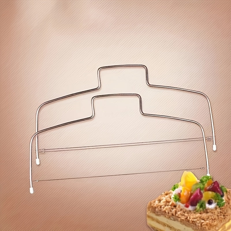 Stainless Steel Cake Slicer Single and Double Line Bow-Shaped Baking Tool