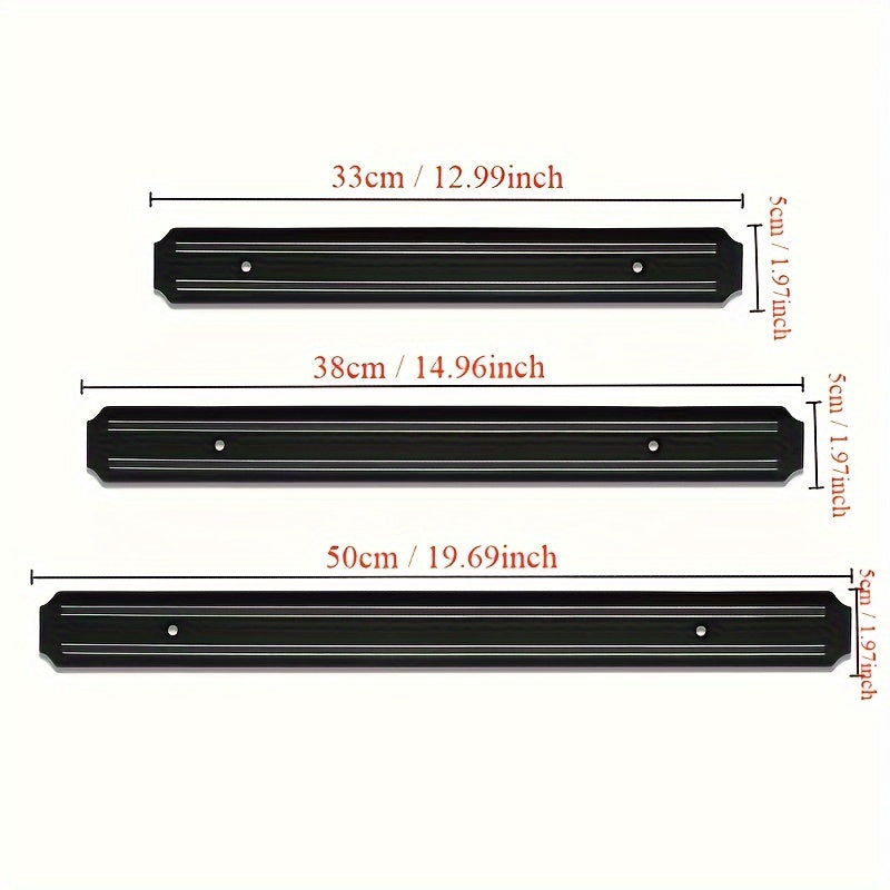 Mustahkam Plastik Magnit Pichoq Ushlagich - Pichoq, Qaychi va Boshqalar uchun Zamonaviy Devorga O'rnatiladigan Tashkiliy - Uy va Restoran Oshxonasida Saqlash uchun Ideal.