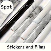 Self-Adhesive Marble Pattern Wallpaper Waterproof Removable for Kitchen Bedroom Living Room