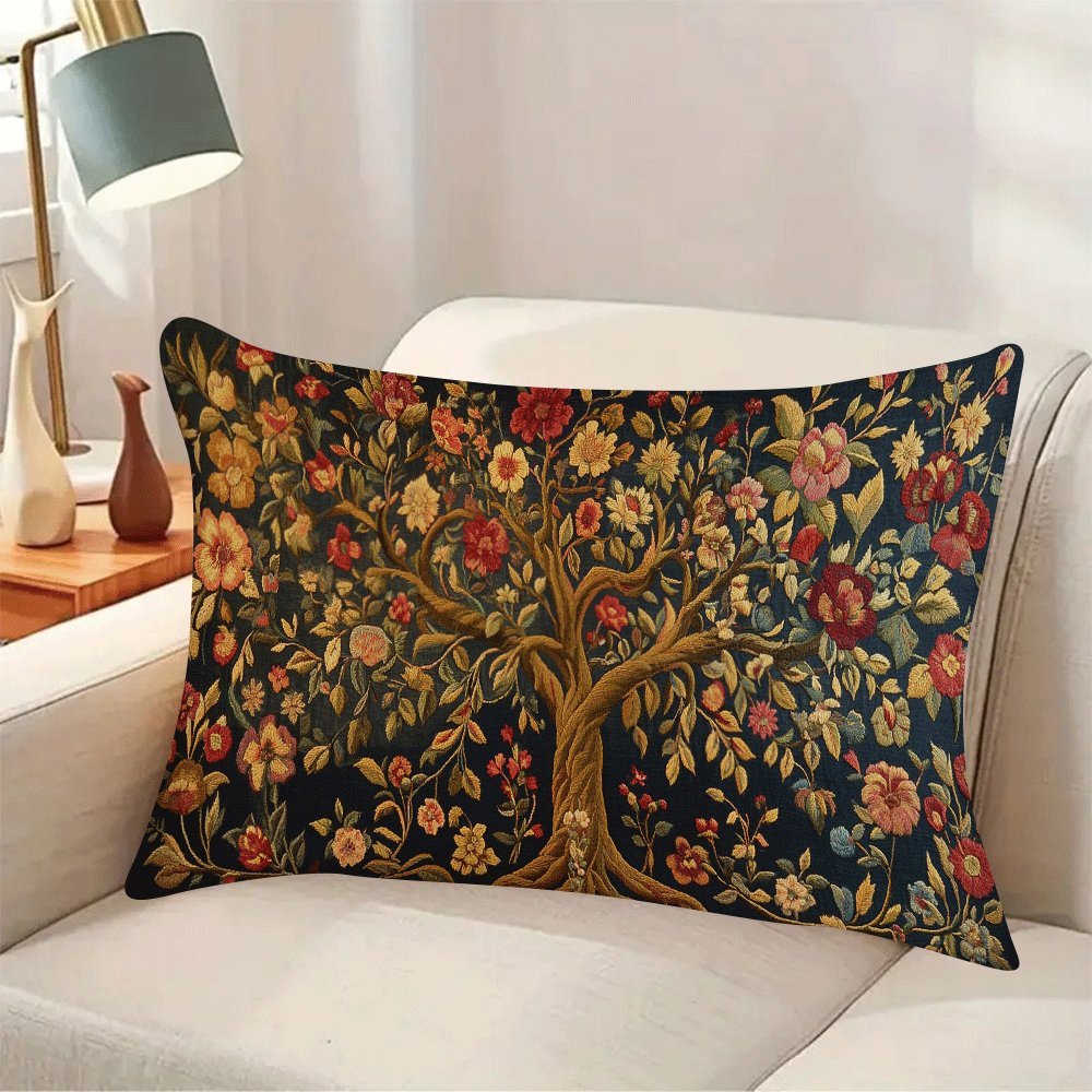 Set of 2 Tree of Life Pillow Covers 50.8x30.48cm Indoor Outdoor Decorative Zipper Closure