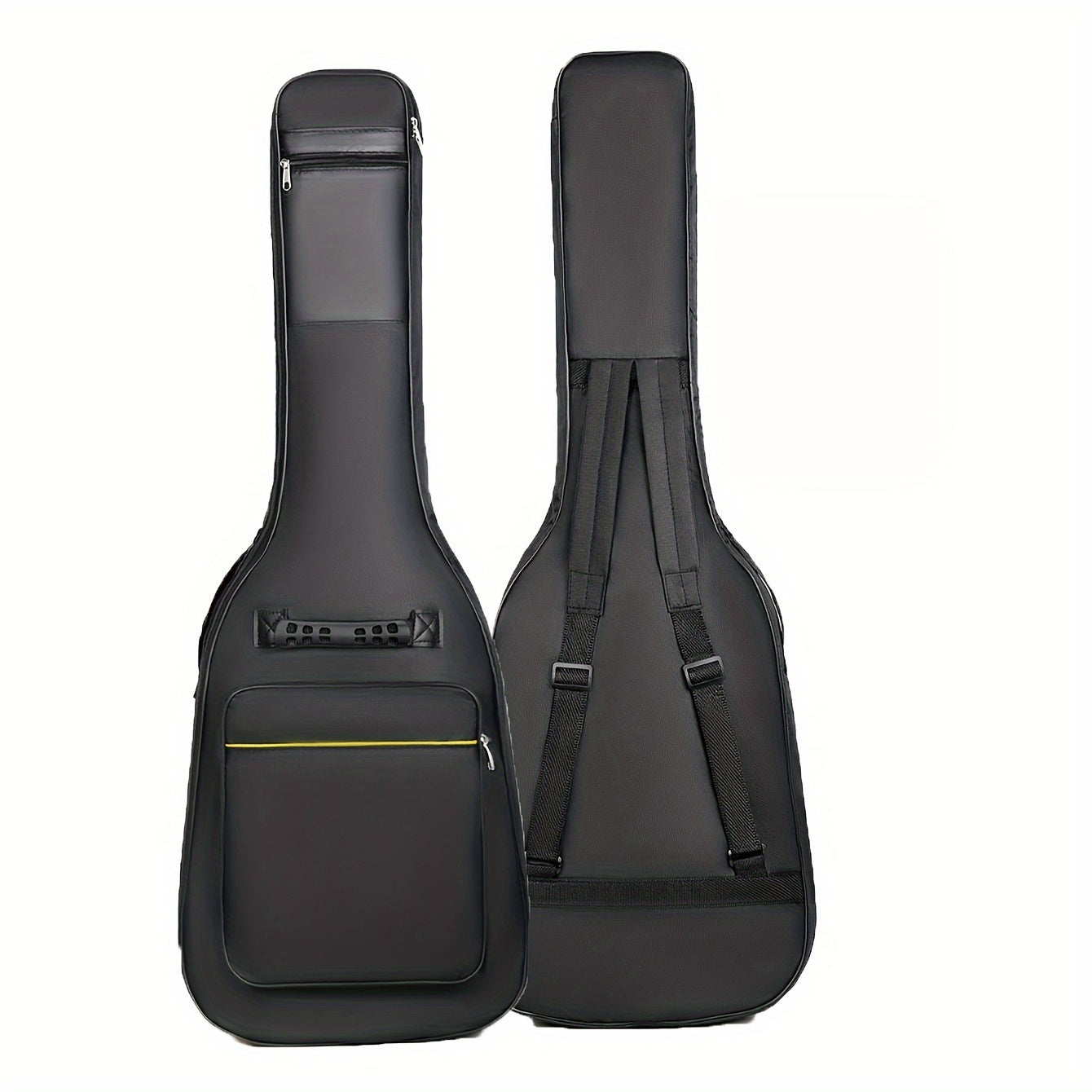 Estuche impermeable negro para guitarra eléctrica de 39 pulgadas con correas dobles para el hombro