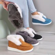 Women's Fleece-Lined Snow Boots Cozy Winter Ankle Boots for Outdoors