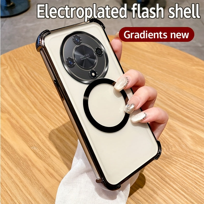 Luxury Heavy-Duty Shockproof Phone Case for Honor X7b X9 Series with Airbags and Magnetic Coil