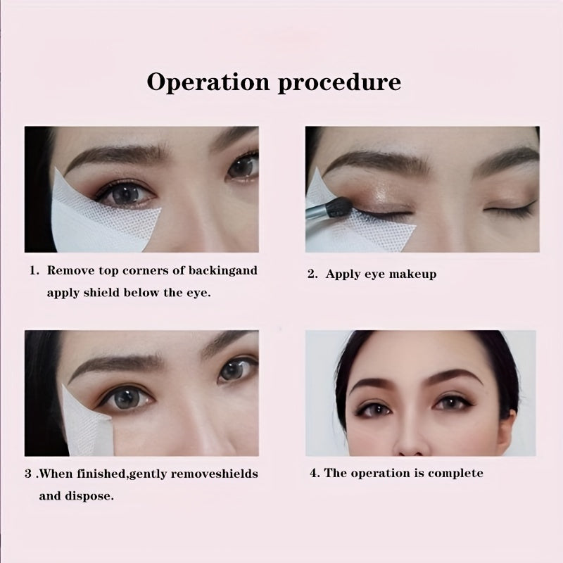 10/100 Pcs Disposable Eye Shields for Lash Extensions Semicircular Masking Pads