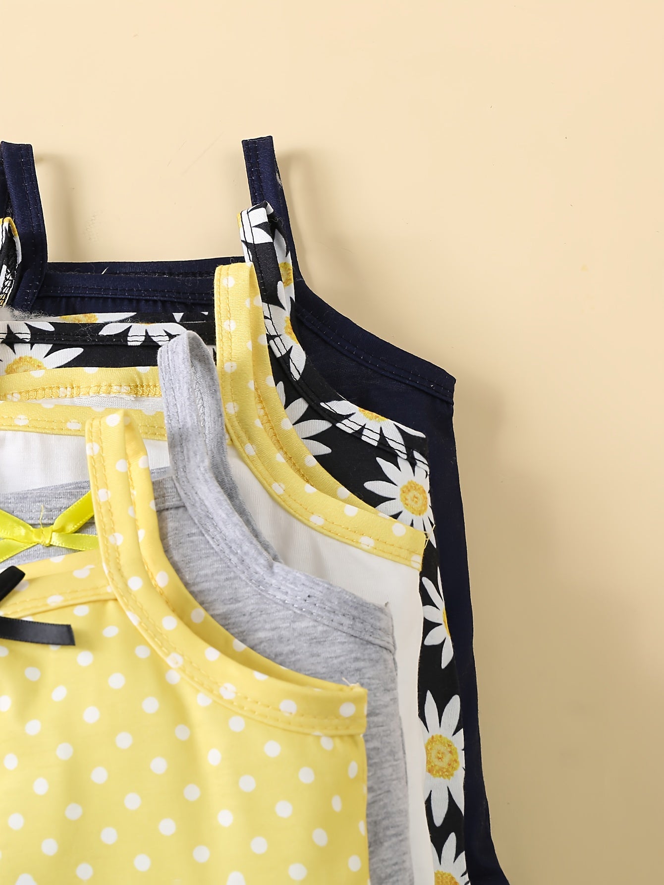 Детский комплект из 5 предметов с цветочным жилетом для девочек, хлопковая трикотажная одежда для 0-3 лет