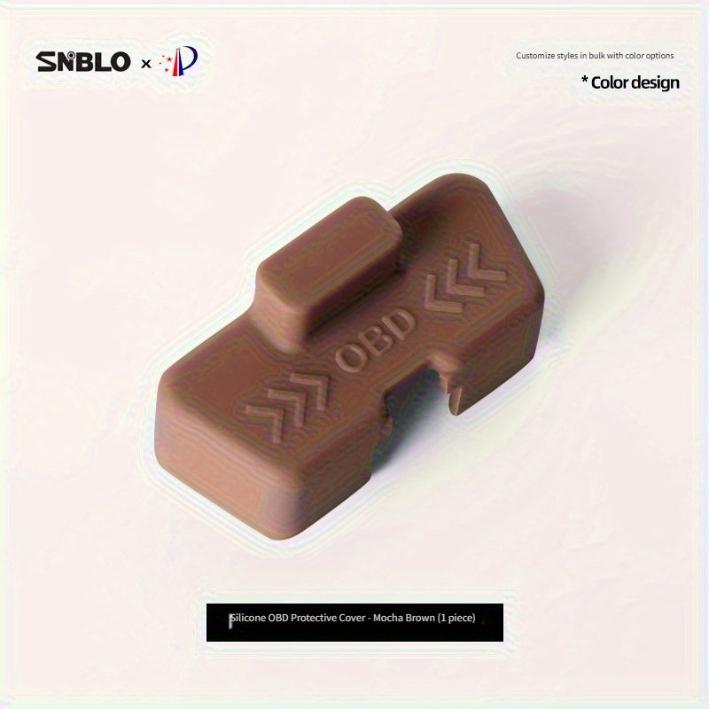 Cubierta de puerto OBD de silicona impermeable, a prueba de óxido, accesorio para el interior del vehículo