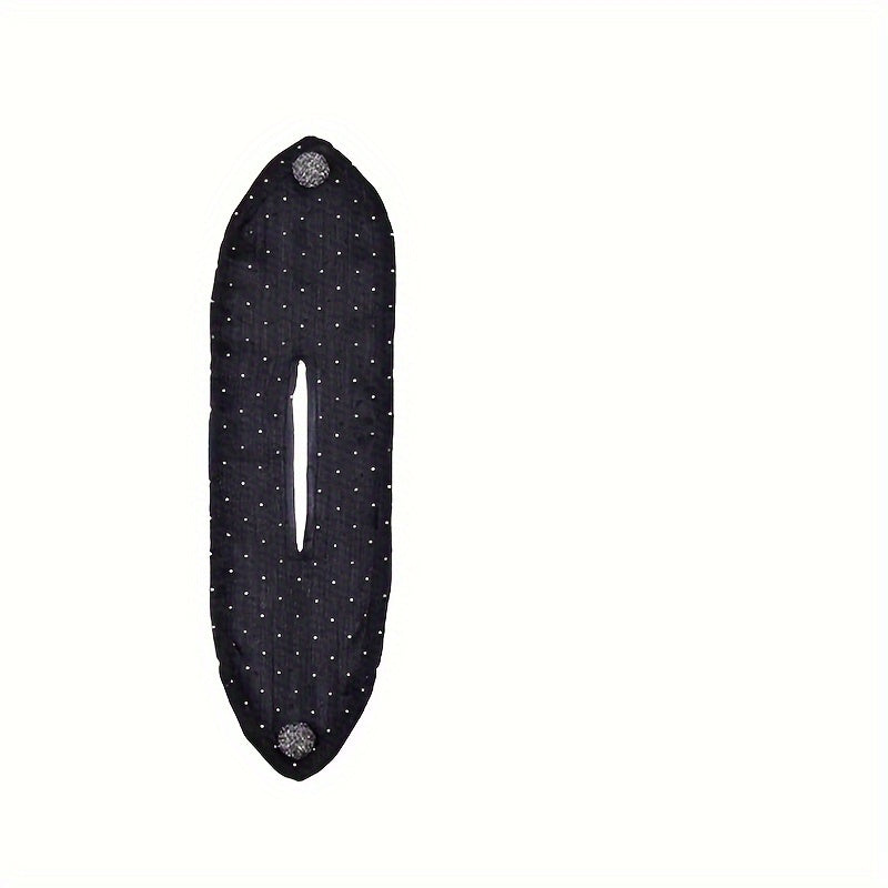 Black Bow Hair Clip with Sparkling Embellishments for Women Valentine’s Day Party Accessory