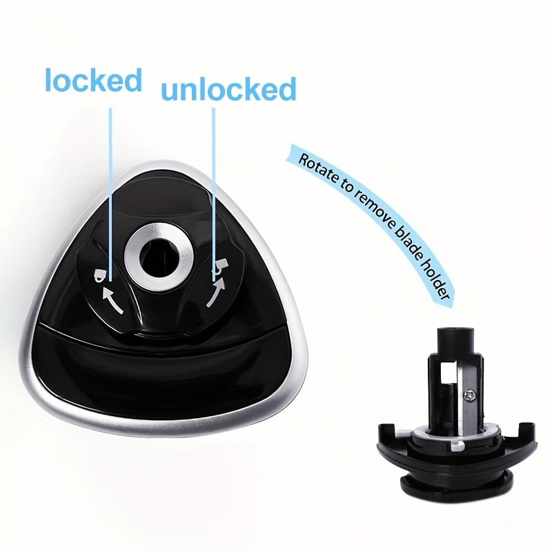 Black Electric Pencil Sharpener Auto-Stop Durable PP Office Use