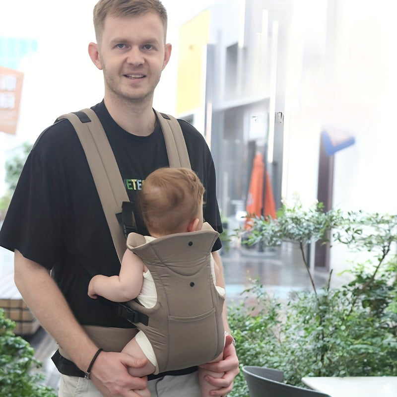 Adjustable Polyester Baby Carrier for Infants and Toddlers Up to 15.88KG Ergonomic Front Carry Wrap