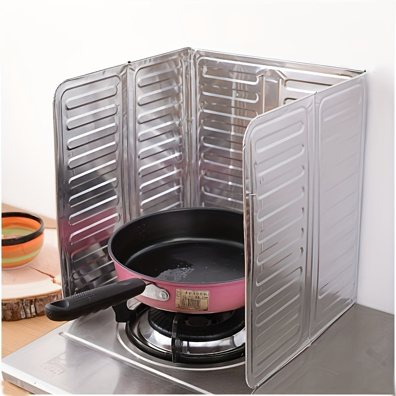 Protector de aceite de papel de aluminio para estufa de gas, protector contra salpicaduras de cocina, placa de aislamiento