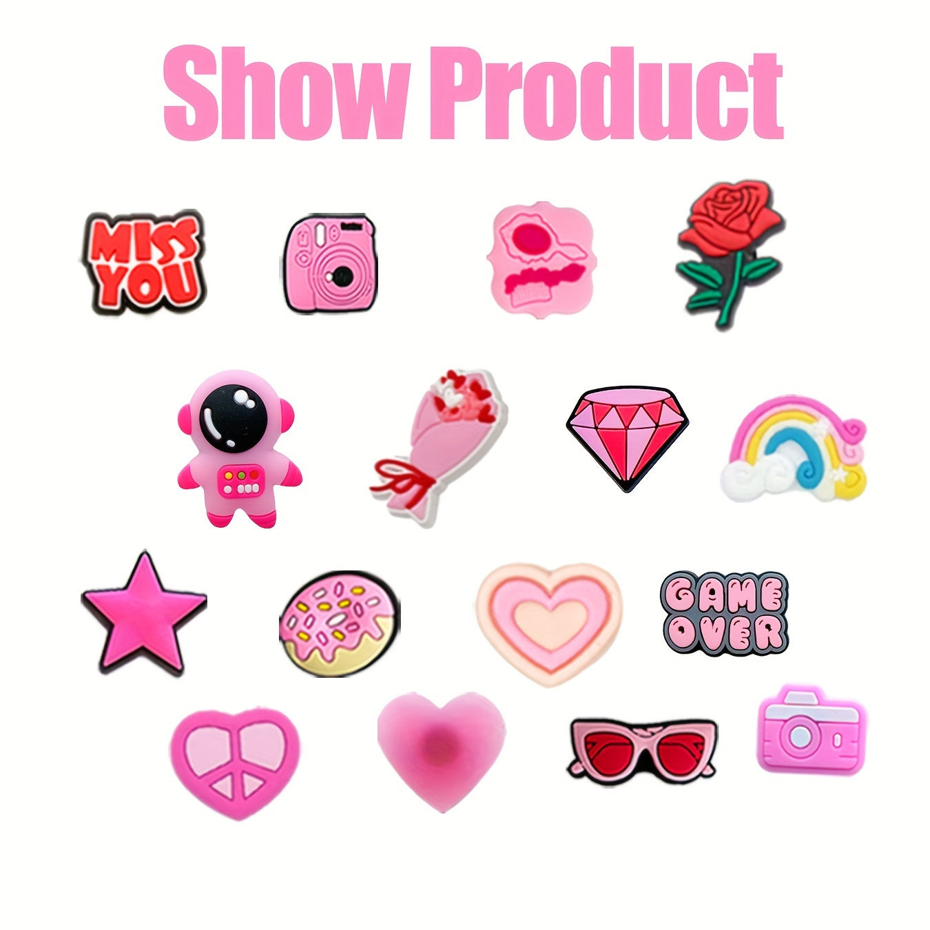 Kids Girls Pink Charm Bracelet Set with Shoe Jewelry and Watch Charms